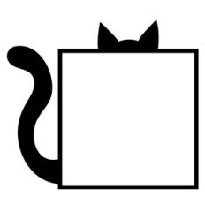 cat square frame
