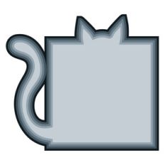 nested cat squares