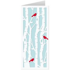 #10 aspen tree cardinal card