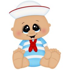 baby boy sailor sitting