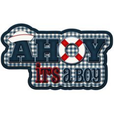 ahoy it's a boy title