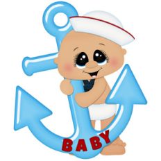 baby boy sailor with anchor