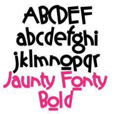 ldj jaunty fonty bold