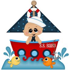 sailor baby boy and sailboat
