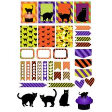 cat-themed halloween planner
