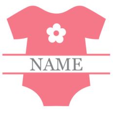 girl onsie split label