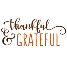 thankful and grateful phrase