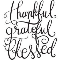 thankful grateful blessed