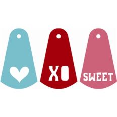 3 valentine tags