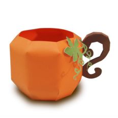 3d pumpkin mug