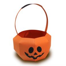 3d jack-o-lantern basket