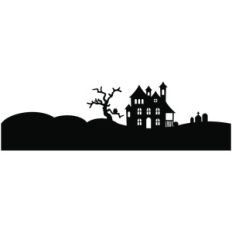 haunted house border