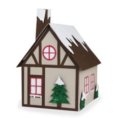 santa's glitter village - winter house