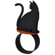 halloween black cat ring