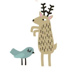 hinterland deer bird
