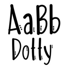 dotty font