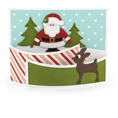 a2 flexi card santa rudolph
