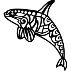 tribal orca whale