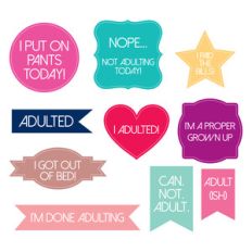 adulting planner stickers