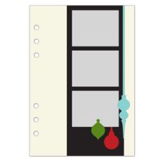 a5 30 days of december - daily layout ornaments