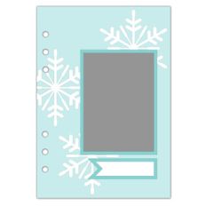 a5 30 days of december - daily layout snowflake