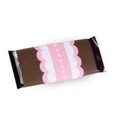 double scallop candy bar wrapper