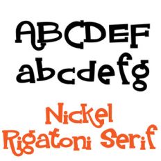 pn nickel rigatoni serif