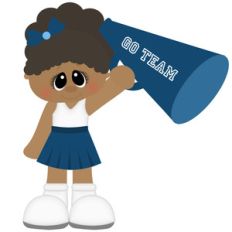 cheerleader with megaphone football