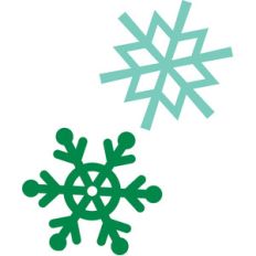 snowflakes - here comes santa