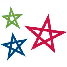 three stars - alphabet soup