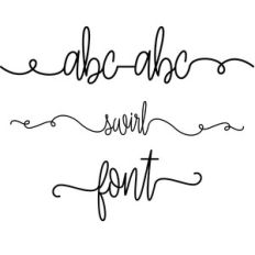 swirl font