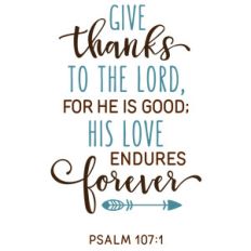 give thanks to the lord phrase