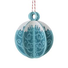 intricate snowy ornament