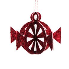 3d peppermint candy ornament