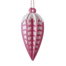 3d scalloped snowy ornament