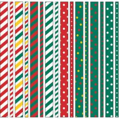 christmas stripe planner stickers