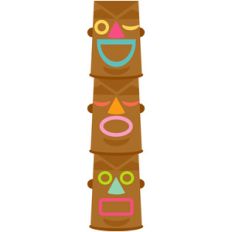 tiki posts - fun in the sun