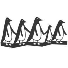 penguins accordion card