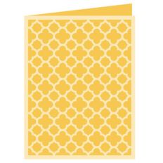 quatrefoil card