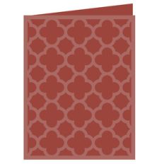 quatrefoil card