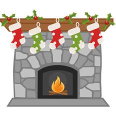 christmas fireplace