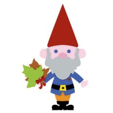 gnome with leaves