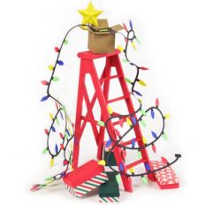 3d christmas ladder