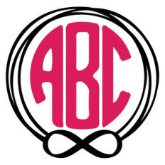 infinity monogram frame
