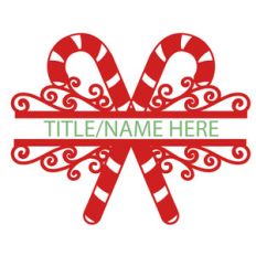 candy cane split title