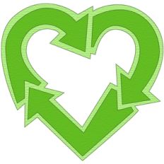 recycle heart symbol