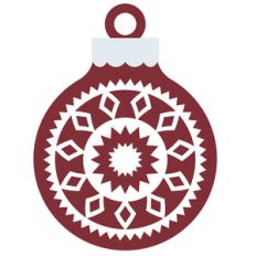 merry and bright ornament