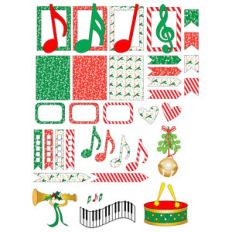 christmas music planner stickers