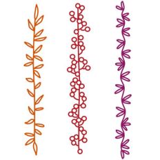 berries and foliage borders
