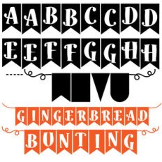 pn gingerbread bunting